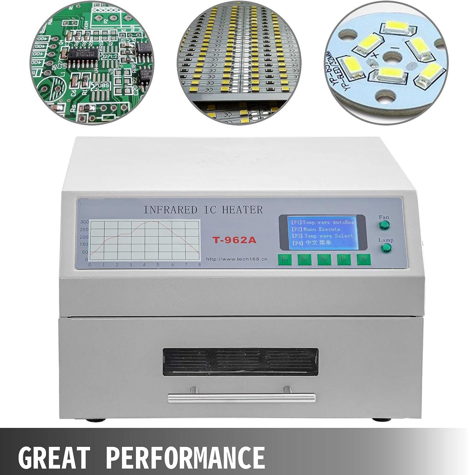 Amazon.co.jp: リフローオーブンT-962/T-962A 110/220Vリフローはんだ